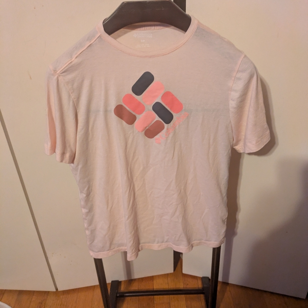 Columbia Pink and Brown Short Sleeve Tee